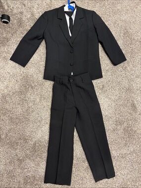 RAFAEL Black Kids Five Piece Tailored Pantsuit